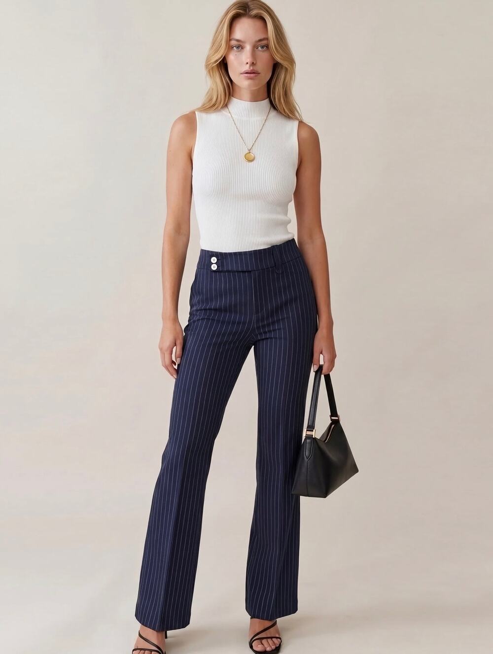 New Few Moda Jenny trouser navy sz Greta Louise Tome $197